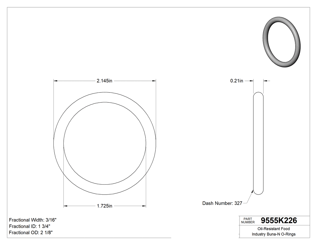 Technical drawing - 9555K226